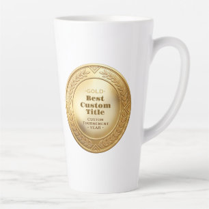 3D realistische Goldmedaille, anpassbare Auszeichn Milchtasse