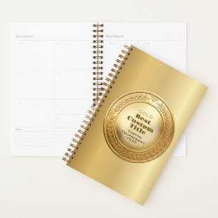 3D realistische Goldmedaille, anpassbare Auszeichn Planer