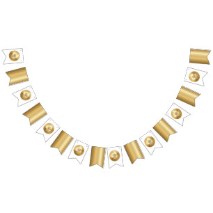 3D realistische Goldmedaille, anpassbare Auszeichn Wimpelkette