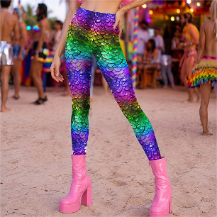 3D-Regenbogen-Meerjungfrauenschwanz-Leggings hyper Leggings