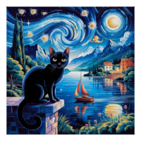 3D Rendering of Art Nouveau Chibi Cat with Crown