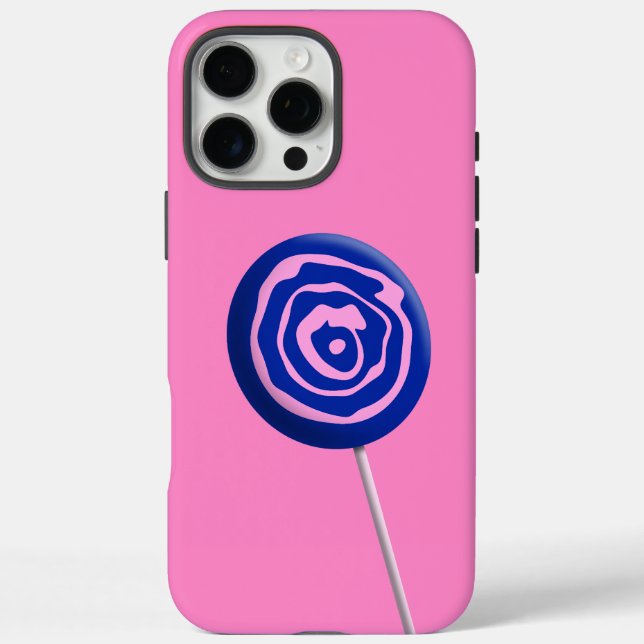 3D-Rosa-Lollipop iPhone 16 Pro Max Hülle (Rückseite)