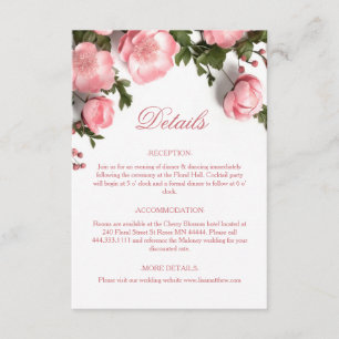 3D Rosen Wildblumen Weiß Begleitkarte