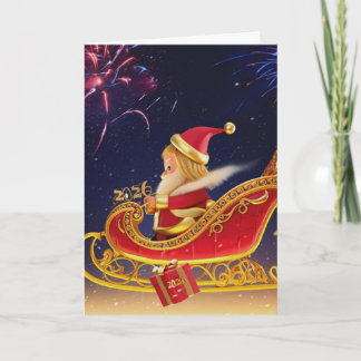 3D Santa Claus Christmas Greeting Card – Festive H Feiertagskarte