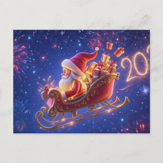 3D Santa Claus Christmas Greeting Card – Festive H Feiertagspostkarte