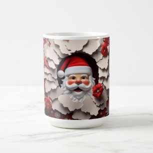 3D Santa Keramik Kaffeetasse
