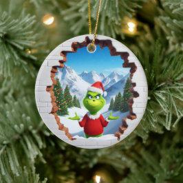 3D Sassy Elf Keramik Ornament