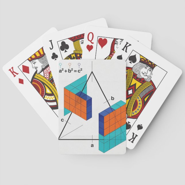 3D-Satz-des-Pythagoras-Mathe-Spielkarten Spielkarten (Rückseite)