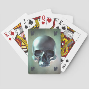3D-Schädel Spielkarten