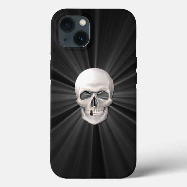 3D-Schädelglühen Case-Mate iPhone Hülle (Rückseite)