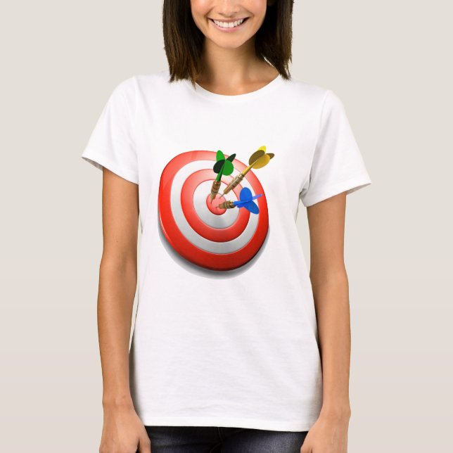3D schießt Bullaugen-T-Shirt T-Shirt (Vorderseite)