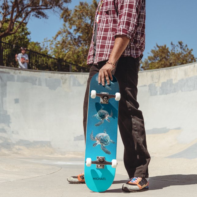 3D-Schildkröten Küste  Skateboard (Außenbereich 2)