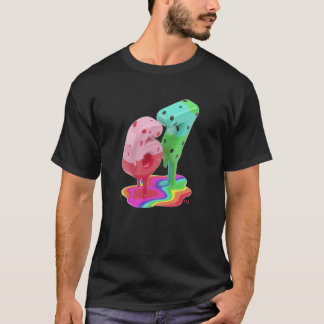 3D-Schmelz-67-Bunte Glänzende Grafik-T-Shirt T-Shirt
