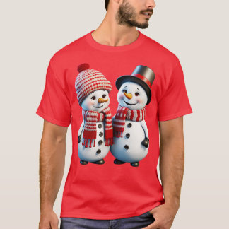 3D-Schneemann 4 T-Shirt