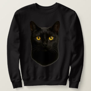 3D Schwarze Katze - Realistische Katze Süße Katz Sweatshirt