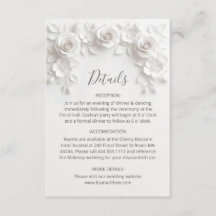 3D Sculptured Roses Minimalist White