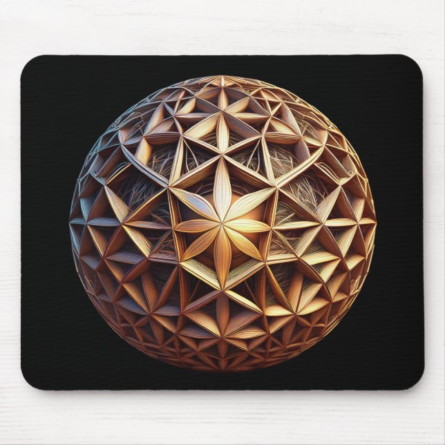 3D-Sierpinski-Tetraeder-Fraktal Mousepad (Vorne)