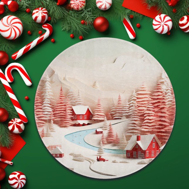 3D Skandinavische Winterlandschaft Schneidebrett (Von Creator hochgeladen)
