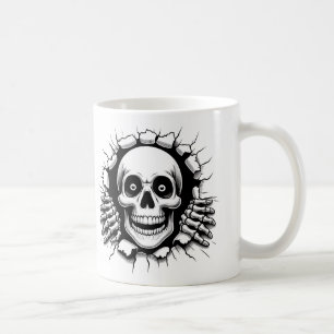 3D-Skelett durch HintergrundeHalloween Kaffeetasse