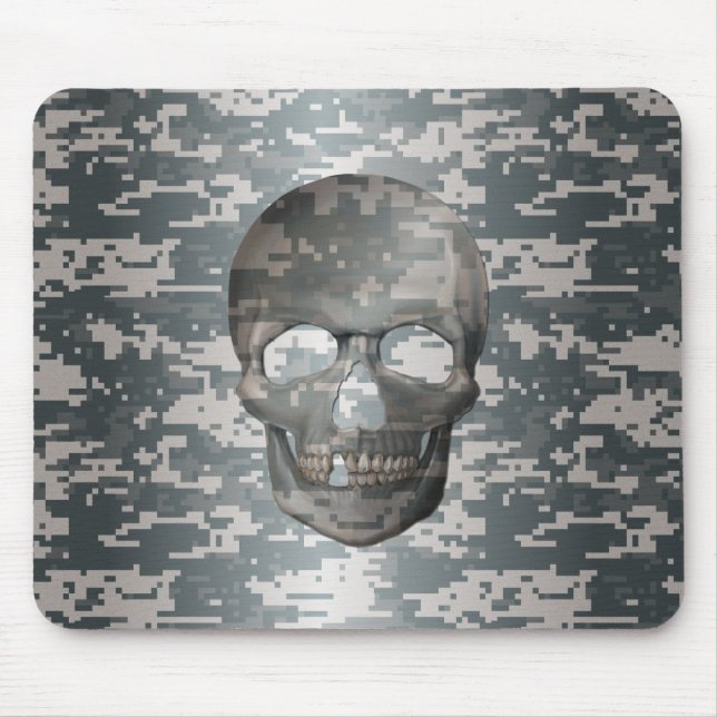 3D-Skull für digitale Camouflage Mousepad (Vorne)