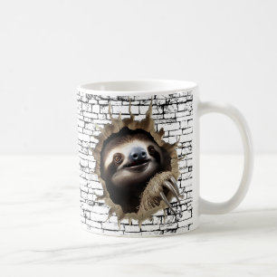 3D Sloth Wall Break - The Restaurant Kaffeetasse