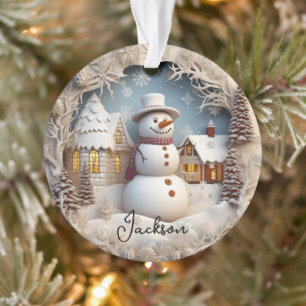 3D Snowman Weihnachtsschmuck Ornament