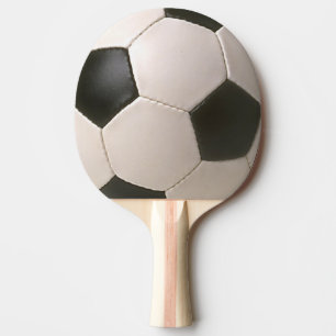 3D Soccerball Schwarz-weißer Fußball Tischtennis Schläger