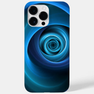 3D Spiralblau Farben Modernes Abstraktes Fraktal K Case-Mate iPhone 14 Pro Max Hülle