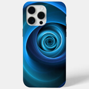 3D Spiralblau Farben Modernes Abstraktes Fraktal K Case-Mate iPhone Hülle