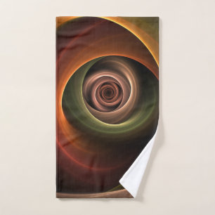 3D Spirale Abstraite couleurs chaudes Art fractal