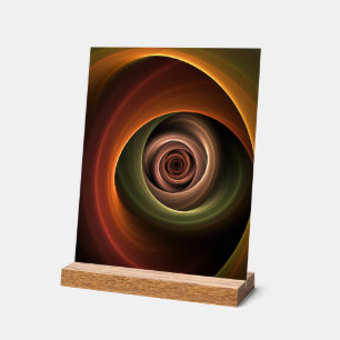 3D Spirale Abstraite couleurs chaudes Art fractal