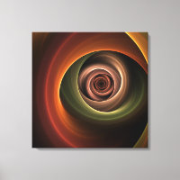 3D Spirale Abstrakt Warme Farben Modernes Fraktal 