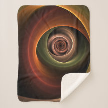 3D Spirale Abstrakt Warme Farben Modernes Fraktal