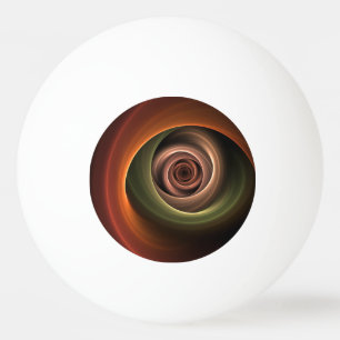 3D-Spirale Abstrakte warme Farben moderne fraktale Tischtennisball
