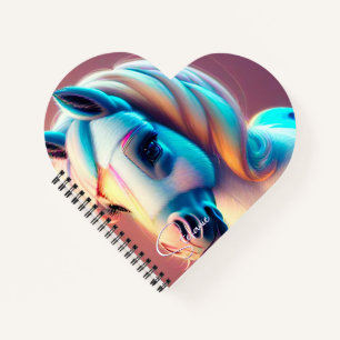 3D Spirit Pony 3 Herz Notizbuch