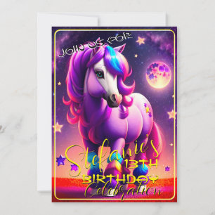 3D Spirit Pony 46 Einladung zum Geburtstag