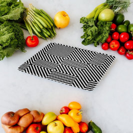 3d Square Illusion Muster Schneidebrett