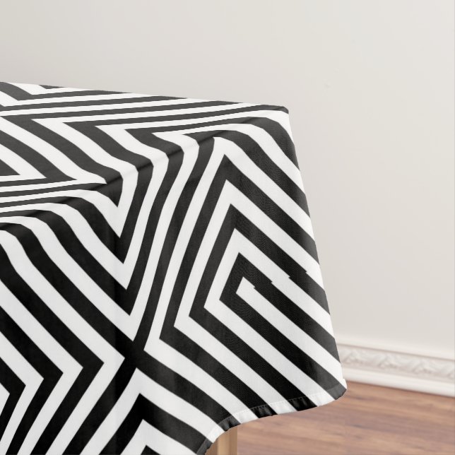 3d Square Illusion Muster Tischdecke (Beispiel)