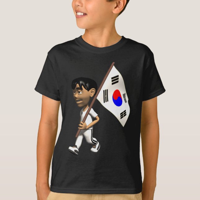 3D Südkorea T-Shirt (Vorderseite)