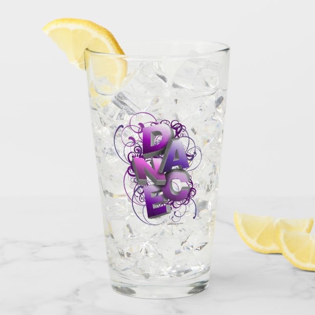 3D-Tanz Glas (Vorderseite Ice)