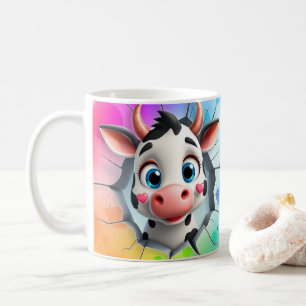 3D-Tasse, 3D-Kuh-Tasse Kaffeetasse