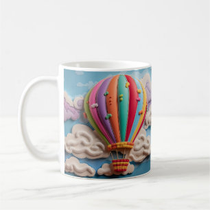 3D-Tasse für druckgedruckten Heißluftballon-Kaffee Kaffeetasse