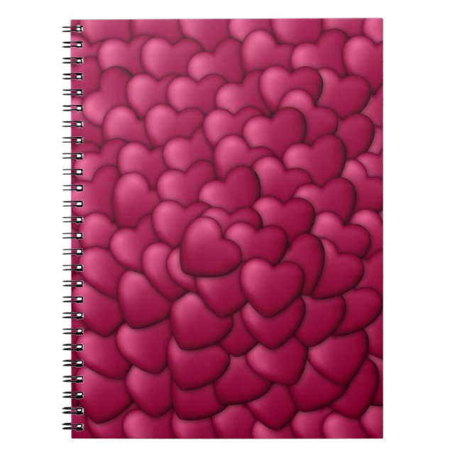 3D-Textur rotes Muster-32322 Notizblock (Vorderseite)