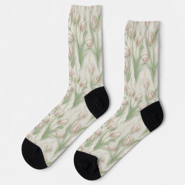 3d tulips  socken (Linkes Detail)
