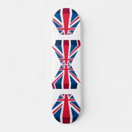 3D Union Jack, Britische Flagge Skateboard