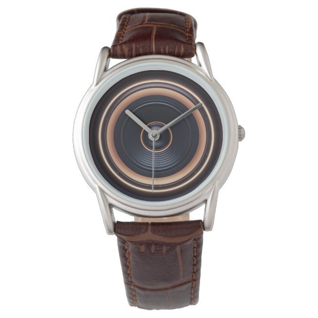 3D Varnished Subwoofer Face Armbanduhr (Vorderseite)