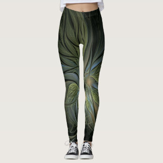 3d-verblüffendes Boho-Muster in Schwarz Leggings
