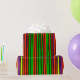 ~ 3D Viele Weihnachtsschatten Fraktal ~ Geschenkpapier