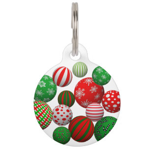 3D Weihnachtsbälle Haustiermarke