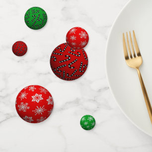 3D-Weihnachtsbälle Konfetti